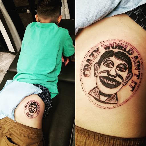 Explore evil angel tattoo ideas, creative tattoo ideas in Tucson, available at Jesses Tattoos & Tattoo Supplies