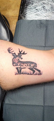 Explore badass neck tattoo ideas, creative tattoo ideas in Conway, available at Primal Urge Tattoos