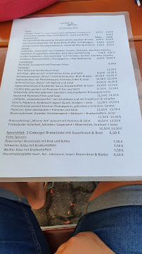 Menu / carte de Gaststätte Schnitzelstuben à Ahorn