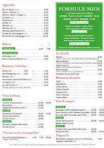 Carte du Restaurant NAPOLI à Palaiseau