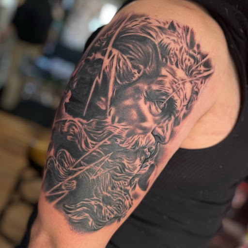 Explore softball tattoo ideas, creative tattoo ideas in Lake Villa, available at Eternal Tiger Tattoo