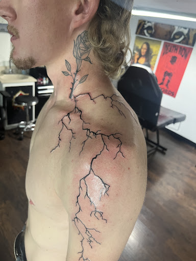Explore chest and stomach tattoo ideas, creative tattoo ideas in Lubbock, available at Stay True Tattoo & Body Piercing Studio