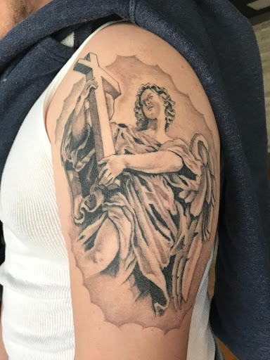 Explore forearm half sleeve tattoo ideas, creative tattoo ideas in High Point, available at 21 Aces Tattoo Co.