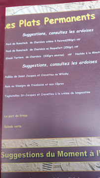 Restaurant La Marmite à Erquy (la carte)