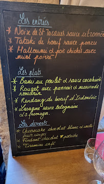 Carte du Restaurant La Bouteille Bleue à Périgueux