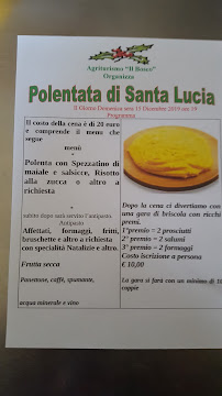 Menu / carte de Agriturismo il bosco à Pastena
