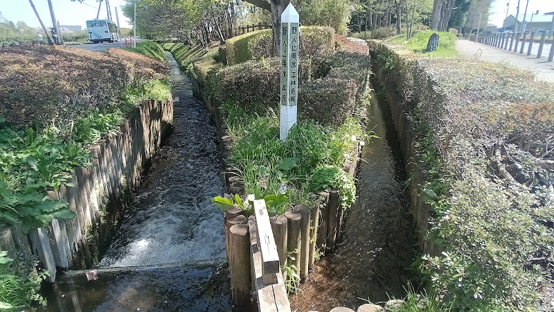 野火止用水本流・平林寺堀分岐点