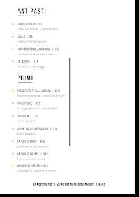 Menu / carte de il Grottino Sarsina à Sarsina