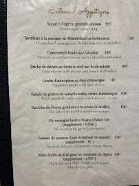 La Jacobine à Paris menu