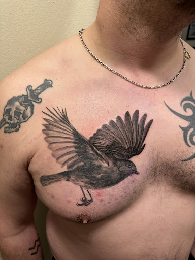 Explore corvette tattoo ideas, creative tattoo ideas in Hutto, available at Upside Tattoo
