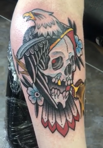 Explore charizard tattoo ideas, creative tattoo ideas in Bullhead City, available at Smoke and Dagger Tattoo