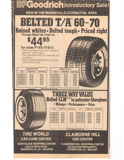 Tire Shop «Tire World Car Care Center», reviews and photos, 1806 N Causeway Blvd, Mandeville, LA 70471, USA