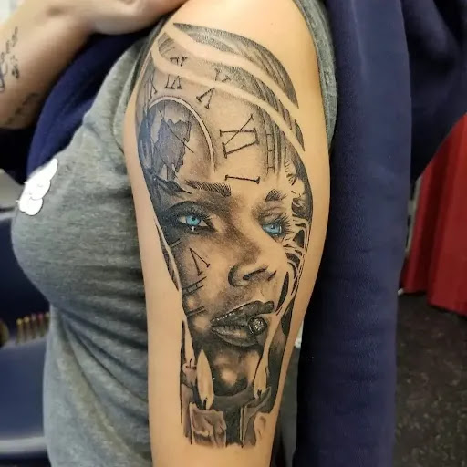 Explore tattoo ideas moon, creative tattoo ideas in London, available at Ink Tactician LLC