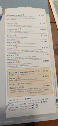 Al Pisacane à Genoa menu