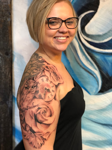 Explore cross tattoos ideas, creative tattoo ideas in Jefferson, available at Muse Studio Art & Tattoos (Private Studio)