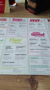 Carte du Roadhouse Restaurant à Corsico