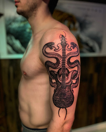 Explore true north tattoo ideas, creative tattoo ideas in Hudson, available at The Bohemian Social Club