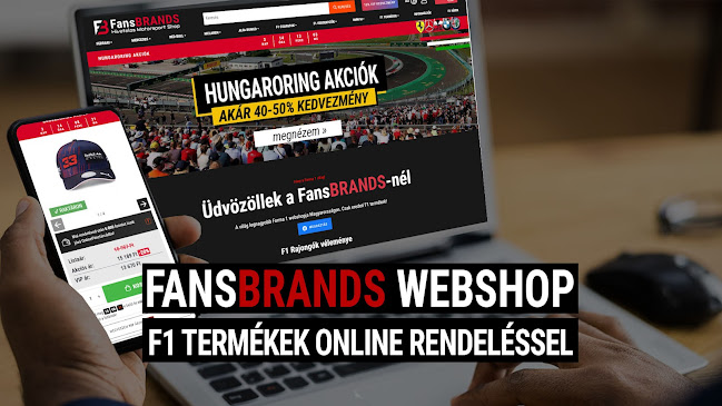 FansBRANDS iroda, F1 webshop