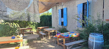 Jardin du Café Café Villageois, Association Au Maquis à Lauris - n°1