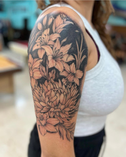 Explore dragon ball tattoo ideas, creative tattoo ideas in Everett, available at Sunken Ship Tattoos