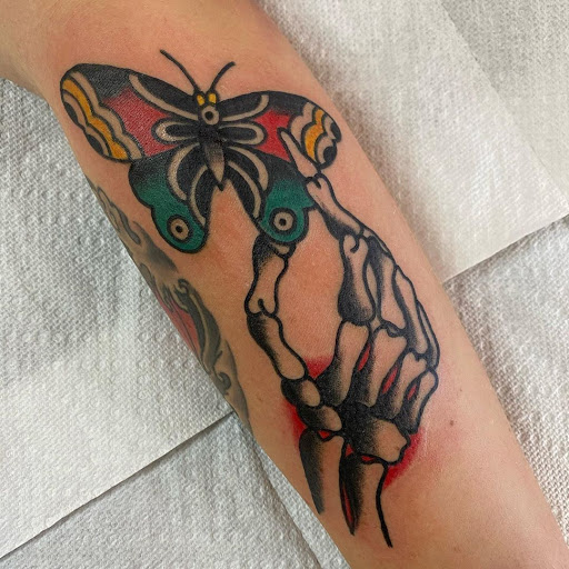 Explore tattoo arm ideas, creative tattoo ideas in Denver, available at Think Tank Tattoo