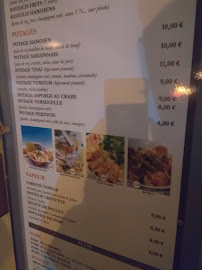 Restaurant vietnamien Chez kim à Cagnes-sur-Mer (la carte)