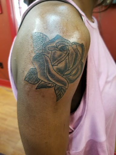 Explore dog sleeve tattoo ideas, creative tattoo ideas in Meridian, available at SK-Tattoo1
