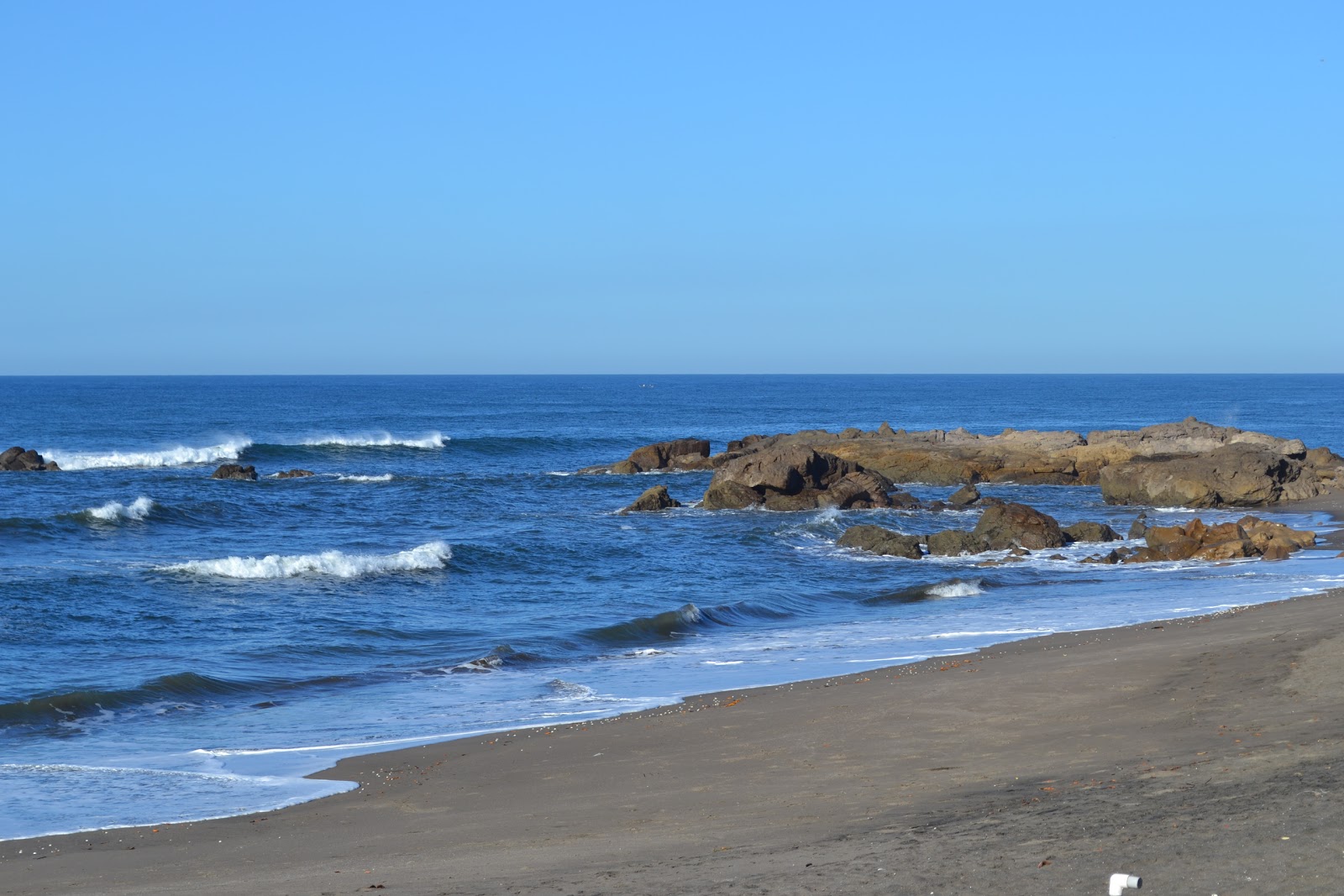 Photo of Las Penitas beach and the settlement