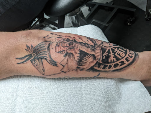 Explore women's tattoo placement ideas, creative tattoo ideas in Matthews, available at Black Cloud Tattoo and Piercing