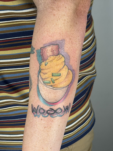 Explore axe tattoo ideas, creative tattoo ideas in Saint Petersburg, available at Lucky You Tattoo