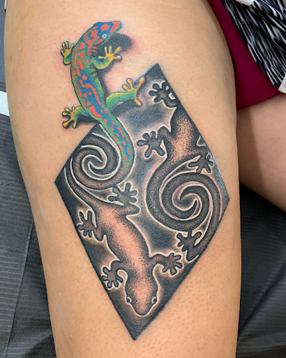 Explore mason jar tattoo ideas, creative tattoo ideas in Port Orange, available at Electric Shark Tattoo Studio