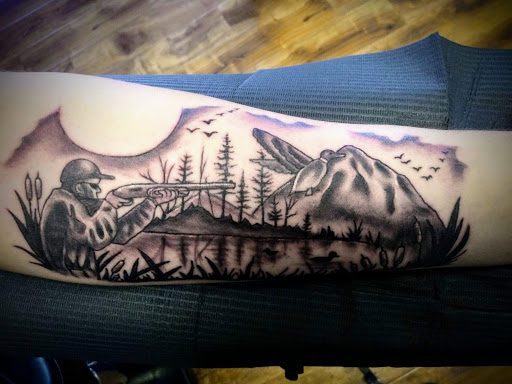 Explore carousel tattoo ideas, creative tattoo ideas in Minocqua, available at Family Tradition Tattoo Co.