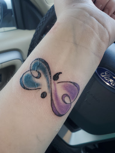 Explore insanity tattoo ideas, creative tattoo ideas in Park Hills, available at Sideshow Tattoo and Piercings