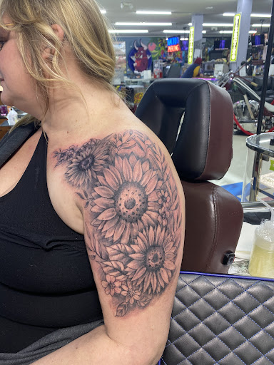 Explore tattoo ideas with initials, creative tattoo ideas in Noblesville, available at Mystic Images Tattoo Co.