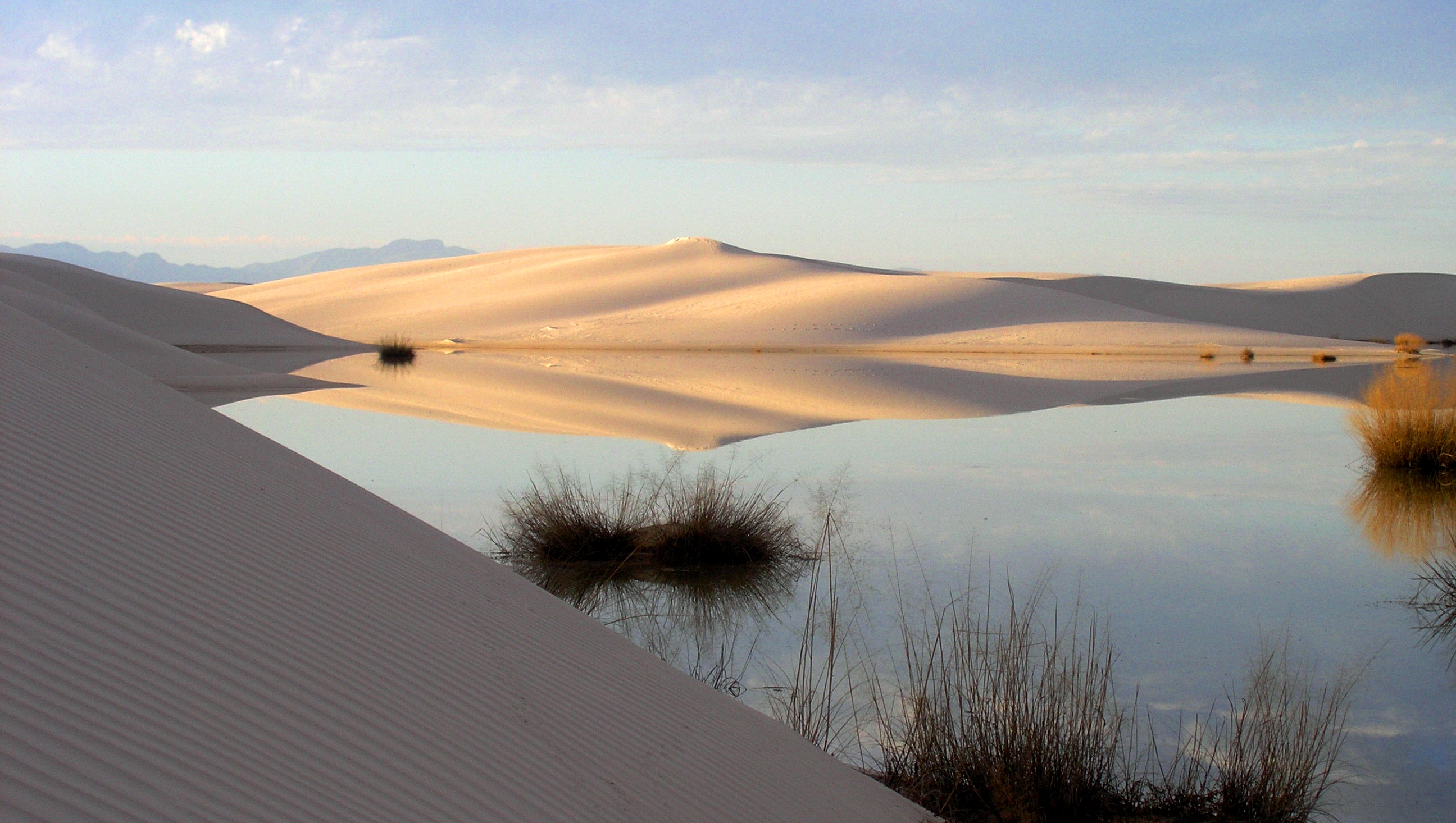 Flooded Dunes, White Sands National Monument, NM, USA Photo: John Eby