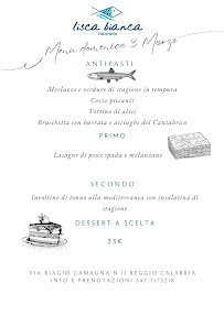 Restaurant Lisca Bianca à Reggio Calabria (la carte)
