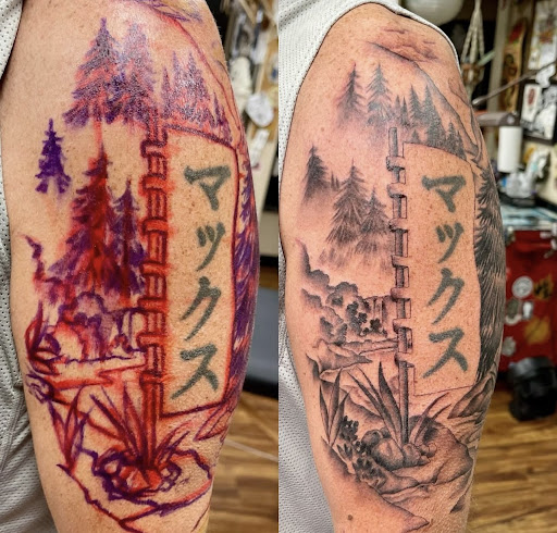 Explore trans tattoo ideas, creative tattoo ideas in Honolulu, available at Aloha Tattoo Waikiki Hilton Hawaiian Village Rainbow Bazaar