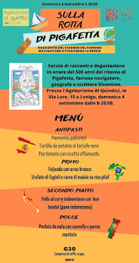 Agriturismo al quindici - food & wine à Lonigo menu