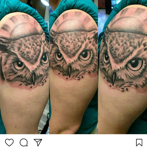 Explore care bear tattoo ideas, creative tattoo ideas in Phoenix, available at Grand Avenue Tattoo & Piercings