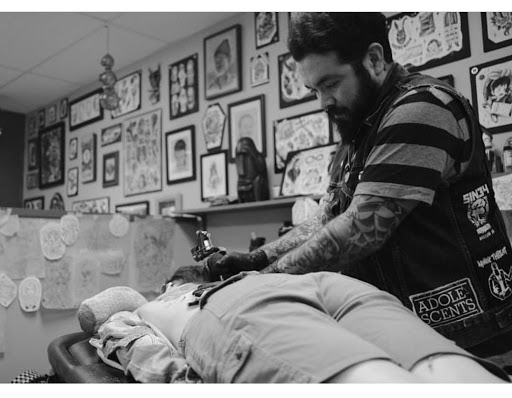 Explore sleeve men tattoo ideas, creative tattoo ideas in Wilmington, available at Lost Harbor Tattoo