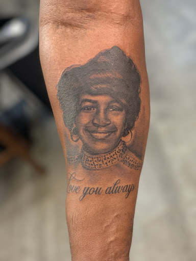 Explore mens tattoo quote ideas, creative tattoo ideas in Graham, available at Transcendence Art Studio & Tattoo