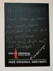 Restaurant Wonderburger à Bersenbrück (le menu)