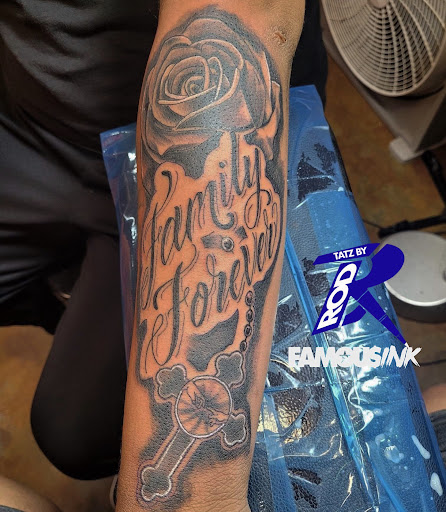 Explore last name tattoo ideas, creative tattoo ideas in Hammond, available at Famous Ink, Inc.