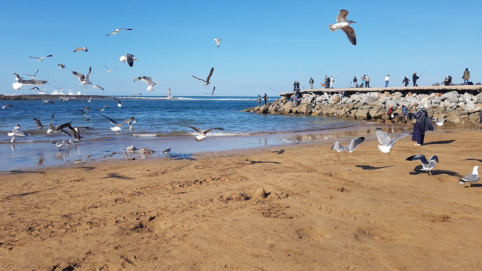 Foto van Plage de Skhirat met hoog niveau van netheid