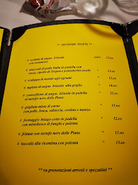Menu / carte de Trattoria Al Vento à Piane