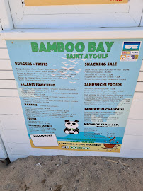 Menu / carte de Bamboo Bay à Fréjus