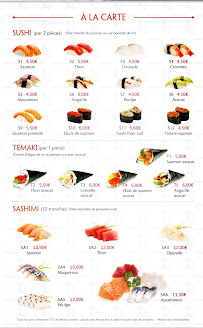 Restaurant japonais TOYO SUSHI à Mâcon - menu / carte