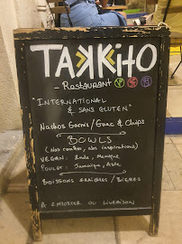 Takkito Restaurant à Montpellier carte