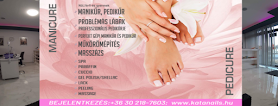 Kata Nails & Pedicure SPA Center Sárvár Pedikűr-Manikűr-Géllakk-Shellac-Műköröm-Gyógypedikűr-Problémás lábak kezelése-Paraffin-Pediküre-Maniküre-Kunstnagel-SPA Handpflege-SPA Fusspflege-Peeling Massage-Masszázs