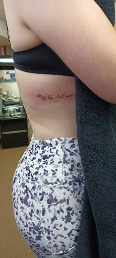 Explore polka trash tattoo ideas, creative tattoo ideas in Beaver Meadows, available at Dominican Tattoo